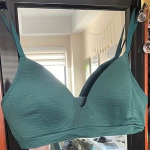ThirdLove adjustable XL green seamless bra